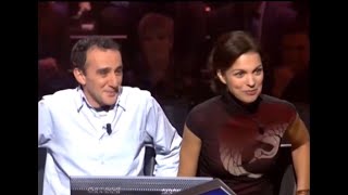 Qui veut gagner des millions ? Elie Semoun et Isabelle Giordano 04/04/2003