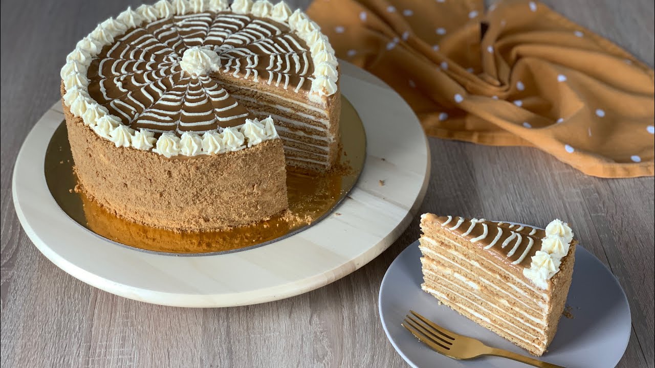 🎂Pambıq Kimi Yup-Yumşaq Ballı Tort Resepti - Russian Honey Cake Medovik - Самый Вкусный Торт Медовиk