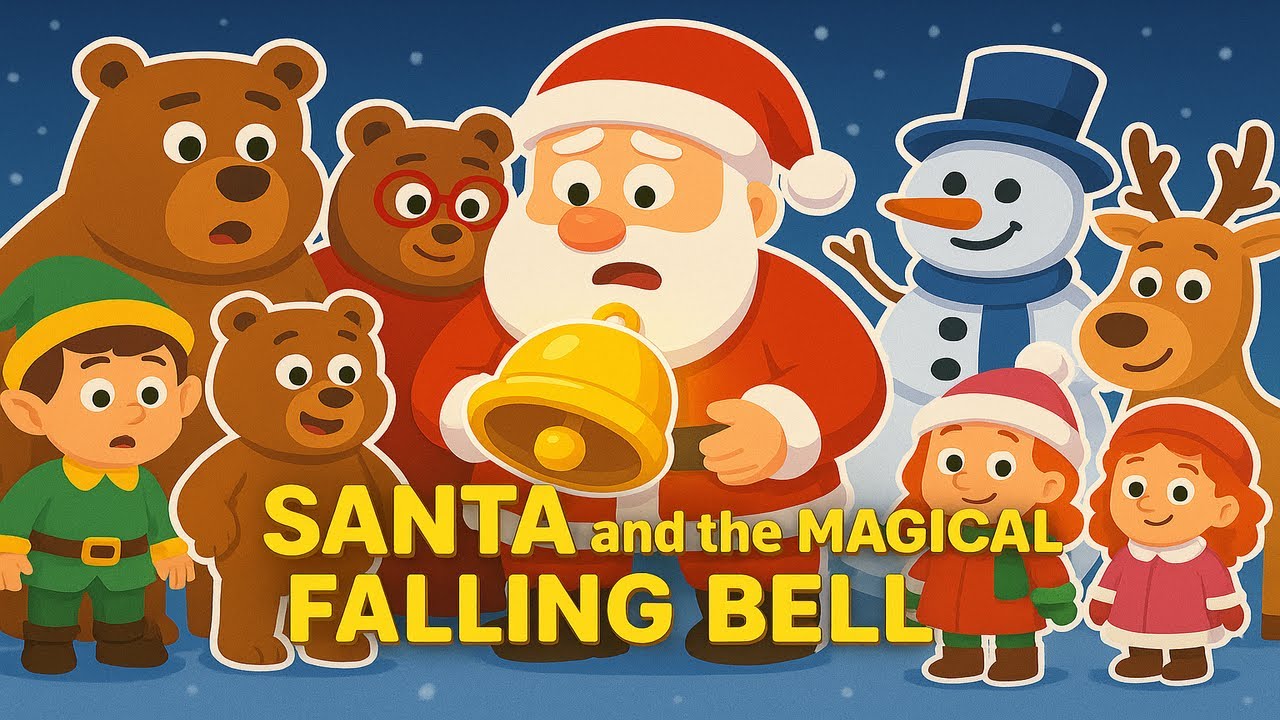 Santa and the Magical Falling Bell | Funny Christmas Animation for Kids