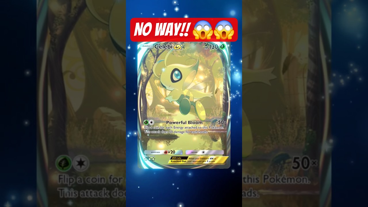 Pulled my FIRST Celebi EX Full Art card! 