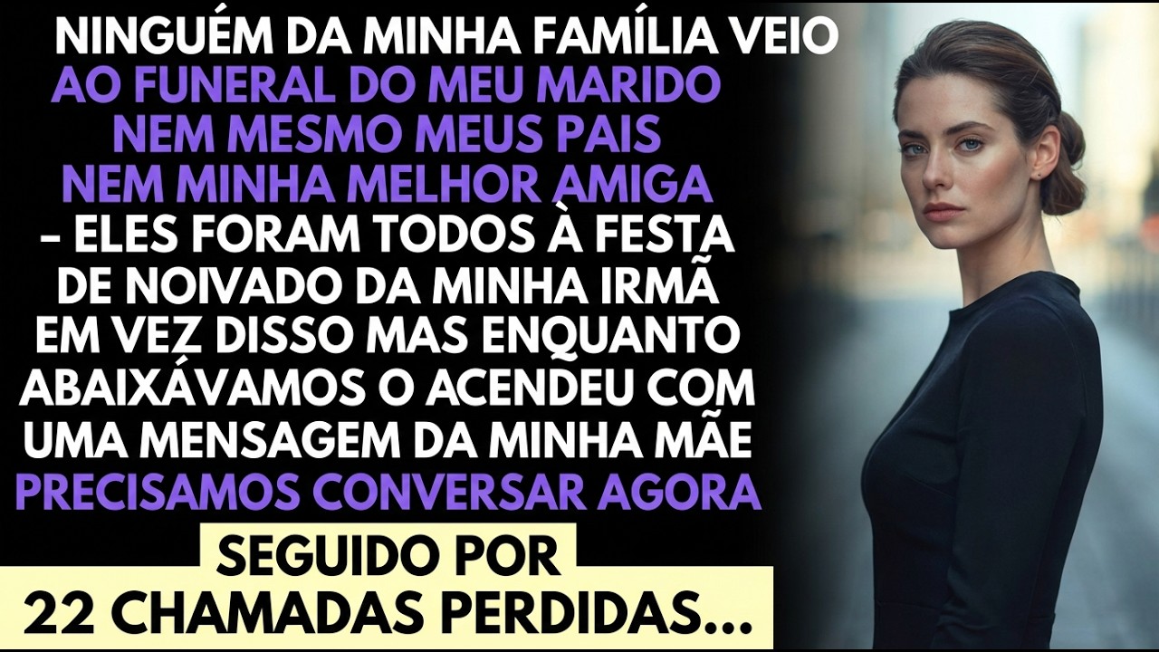 Ninguém da família veio ao funeral do meu marido—nem meus pais nem minha melhor amiga…