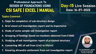 CSI SAFE + EXCEL+ MANUAL (Live Session Day - 15) | 16th July 2021 | Batch 01 screenshot 5