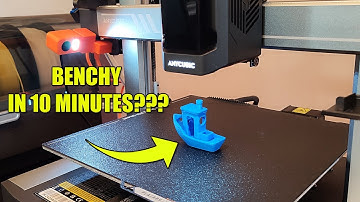 Benchy in 10 minutes on Anycubic Kobra 3 Combo??? (in real time)