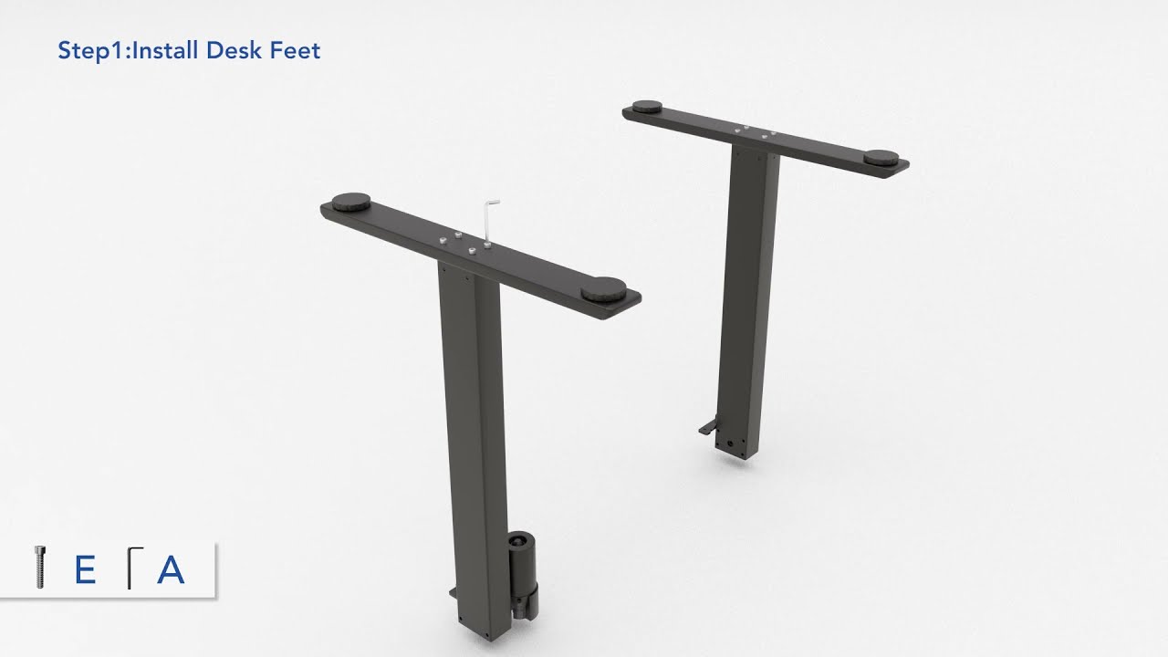 FlexiSpot Electric Standing Desk EF1 Installation Guide
