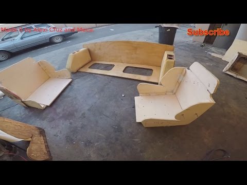 Making Custom boat seat from scratch - cutting boat seat ...