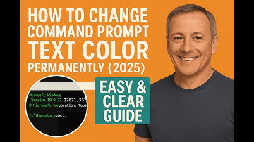 How to Change Command Prompt Text Color Permanently (2025) – Easy & Clear Guide