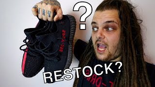 BRED \u0026 RED STRIPE YEEZY 350 V2 RESTOCK 