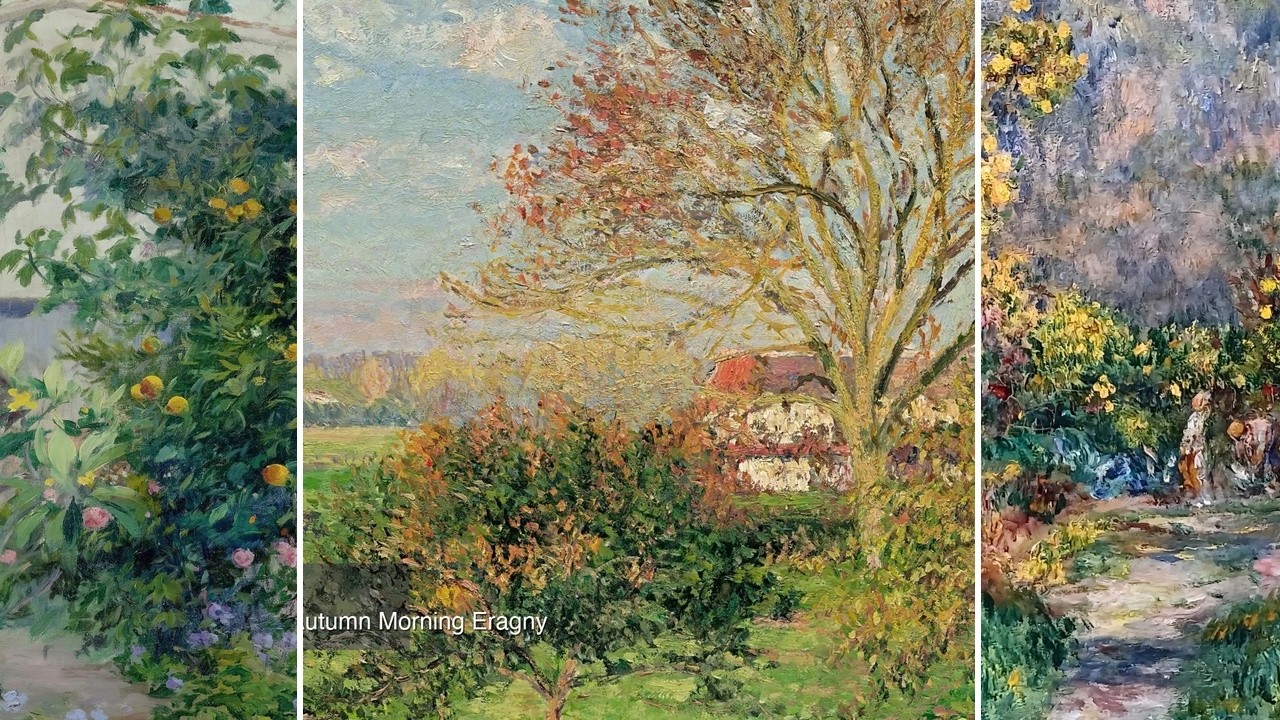 Impressionist Art TV — Silent Art Gallery · September 21 Night | The Large Walnut Tre… & others