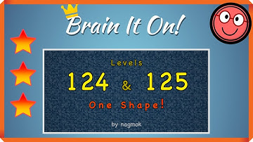 Brain It On! Level 124 & Level 125 HEADBUTT! One Shape! by nagmok