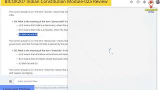 Mastering Indian Constitution Module-2 | MCQs, Features & Preamble, Fundamental Rights| BICOK207/107