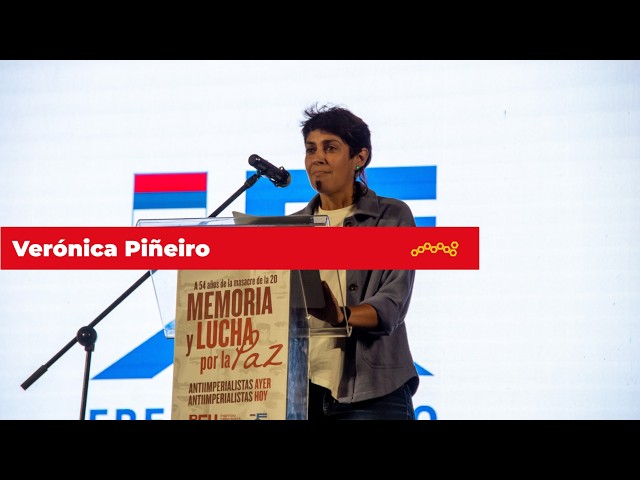 Verónica Piñeiro · Vicepresidenta del Frente Amplio · Acto Homenaje Mártires de la 20 · 1972-2026