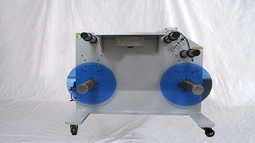 Rewinding machine vertical rewinder equipment labels rolls counting system 立式標籤複卷機