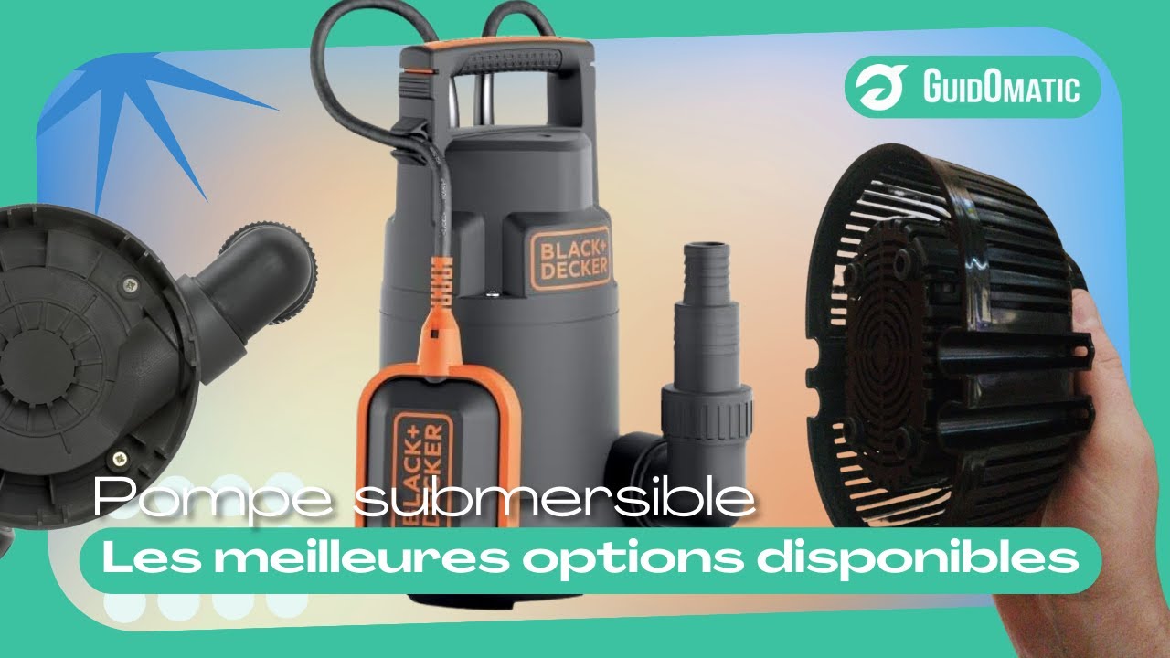 SWAWIS Pompe à Eau Pompe Vide Cave DC 12V 50W 4200L/H Pompe Immergée pour Puit Piscine, Cave