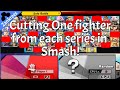 Cutting ONE Fighter from each series in Super Smash Bros Ultimate || Zankrees