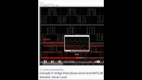 Cascade H- bridge three phase seven level MATLAB simulation - H-bridge - Simulink - Seven Level