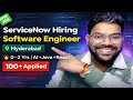 ServiceNow Hiring Software Engineer | 0–2 Yrs | AI + Java + React | Hyderabad 🔥