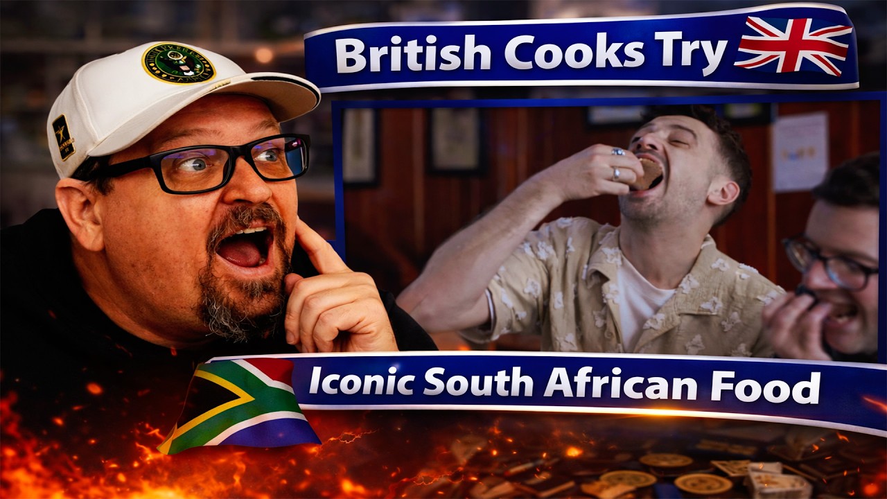 British Cooks Try ICONIC South African Food | American Reacts
