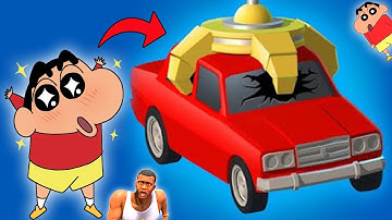 SHINCHAN and I Opened CAR SCRAPYARD Business with CHOP | NOOB vs PRO vs HACKER in Scrapyard Tycoon