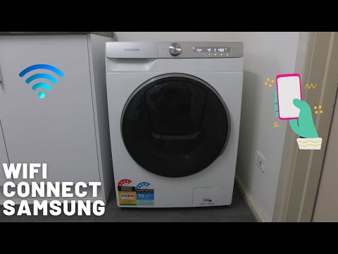 Wifi Samsung AI Smart Things Washing Machine Setup 2021