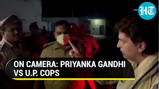 ‘Warrant nikalo…’: How Priyanka Gandhi fought with cops on way to Lakhimpur Kheri, detained