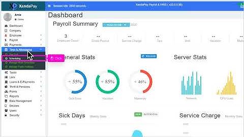 XandaPay - Creating a schedule "Drag and Drop"