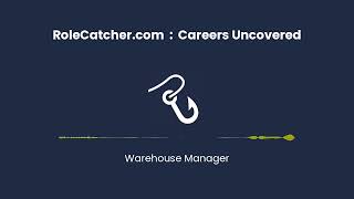 Warehouse Manager : Careers Uncovered