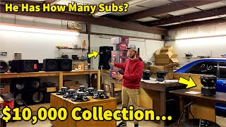 My $10,000 Subwoofer Collection... And Giving A LOT of Them Back to YOU!