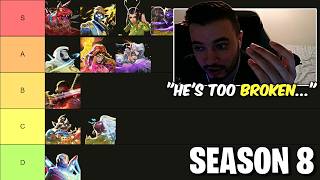 SG Coach "Fauwkz" Pro Hero Tier List for Sesaon 8