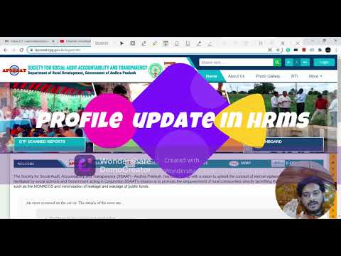 APSSAAT-PROFILE UPDATE IN HRMS