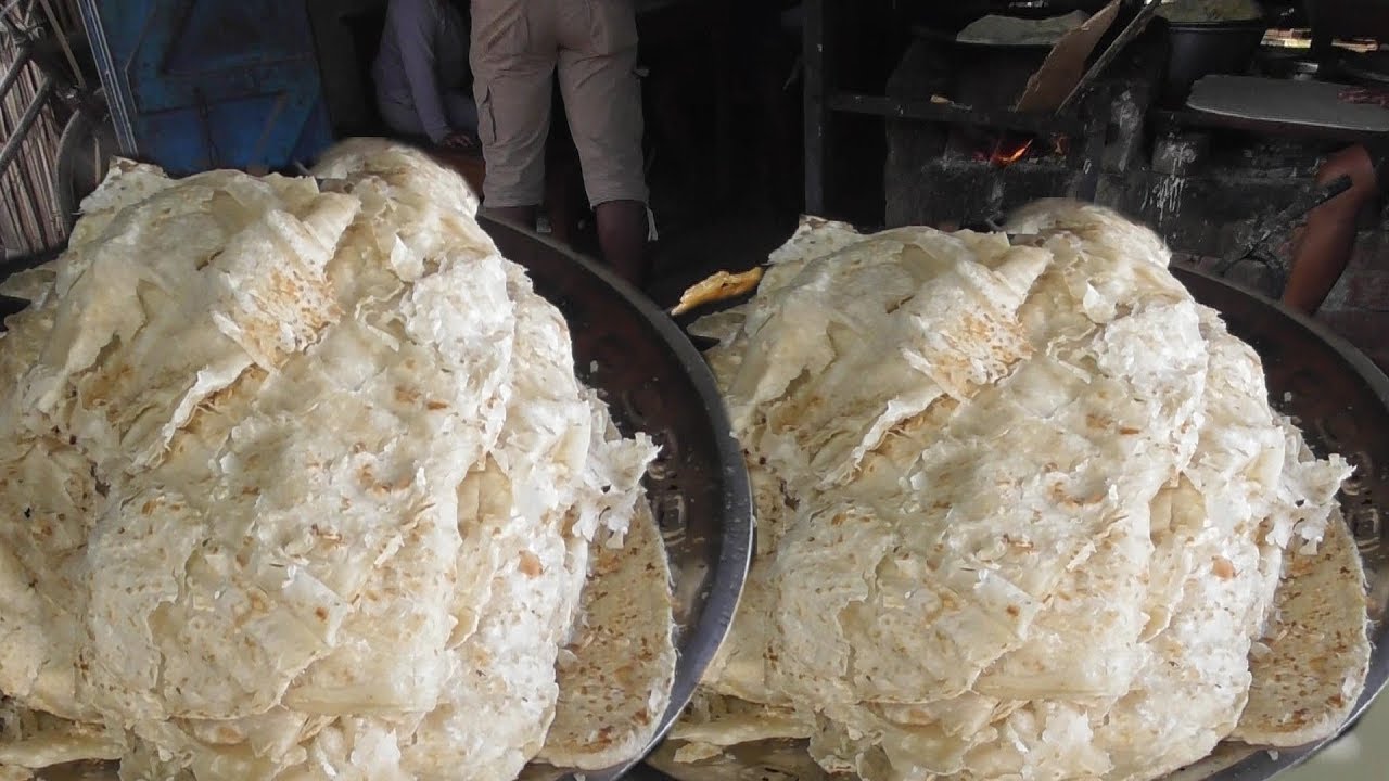 Indian Village Street Food | Paratha 10 Rs Per 100 Gm with Ghugni Curry | Street Food Loves You | Indian Food Loves You