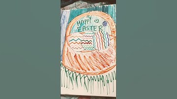 #art #artdrawing #easteregg #easterbasket Drawing EASTER EGGS IN A BASKET!! (Happy early Easter)!