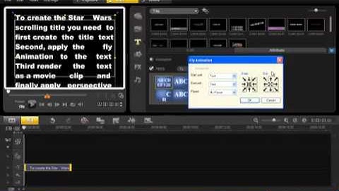 VideoStudio Pro X3 - Star Wars Scrolling Title