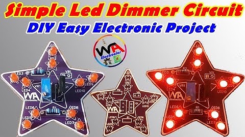 Simple Led Dimmer Circuit | LED Brightness Control | DIY Easy Electronics Project
