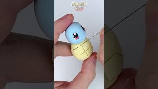 I found a wild shiny Squirtle Pokémon!!  #pokemon #clay #art