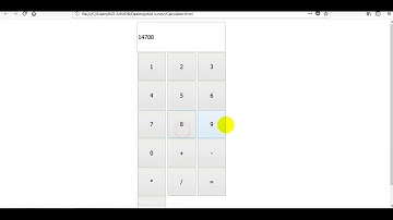 A simple calculator with HTML and javascript (part 2 adding Javascript )