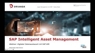 WEBCAST: SAP Asset Intelligence Network (SAP AIN)