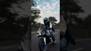 "Riding into the sunset 🌅🏍️ #R15V4 #BikeLife"#YamahaR15 #R15M #BikerGram #MotoLover #SuperbikesIndia