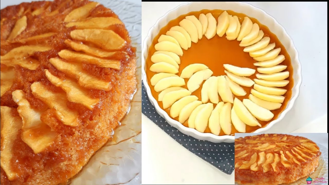 معشوقة الجميع اللي عمرها تطلع فالراس كيك التفاح بأسهل وأبسط طريقة معلكة وخفيفة مذاق ولا ألذ 😍