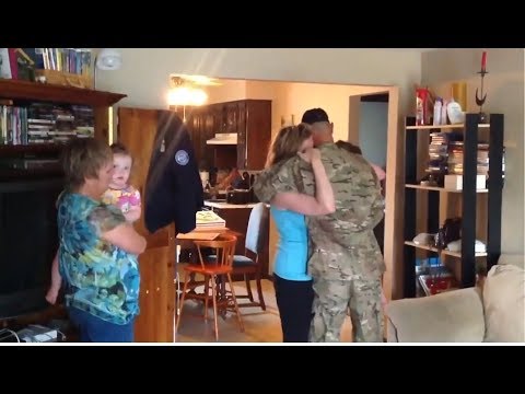 Woman Sobs Uncontrollably at the Surprise Return of Her Husband a U S Army Soldier - YouTube