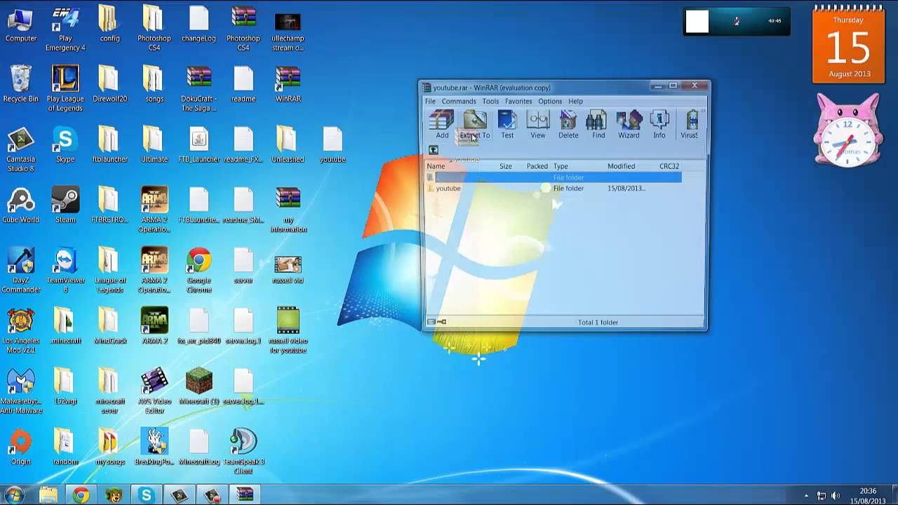 How to put a password on a folder on windows 7 YouTube