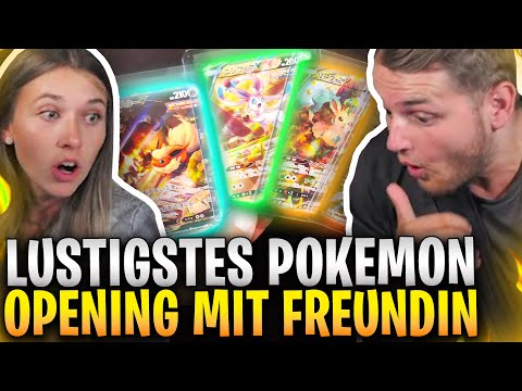 ??ZIEHT meine FREUNDIN die 1.000€ NACHTARA Karte?! | XXL Pokemon Opening mit Freundin