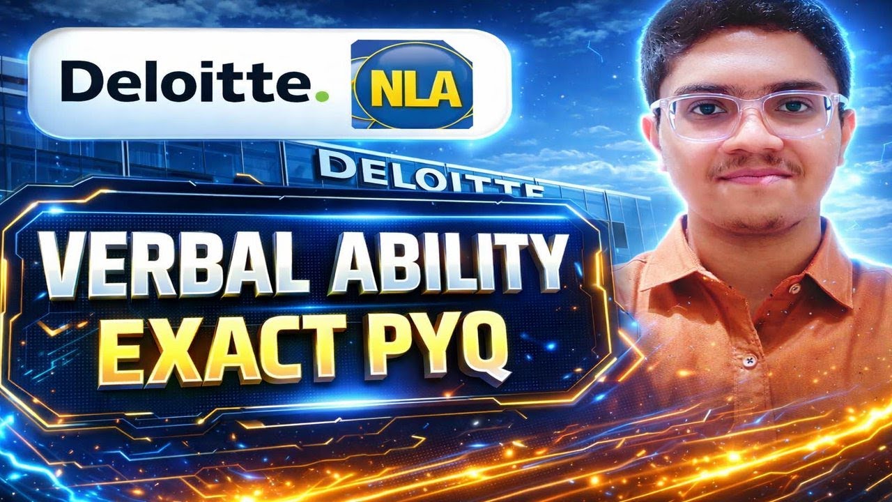 Deloitte NLA 2026 Verbal Ability Questions | Repeated Technical Questions