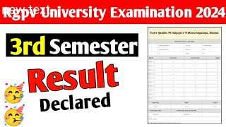 Rgpv 3rd semester result declared 🥳//jaldi dekho