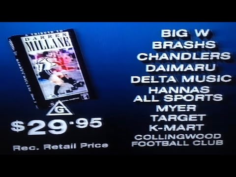 VHS promo AFL a tribute to Darren Millane 1992
