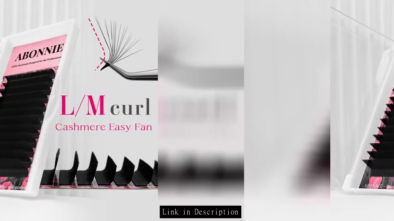 Abonnie M L Curl Auto Fanning Cashmere Lashes Extensions Easy Fan Eyelashes Mega Volume Lash Tray Fa