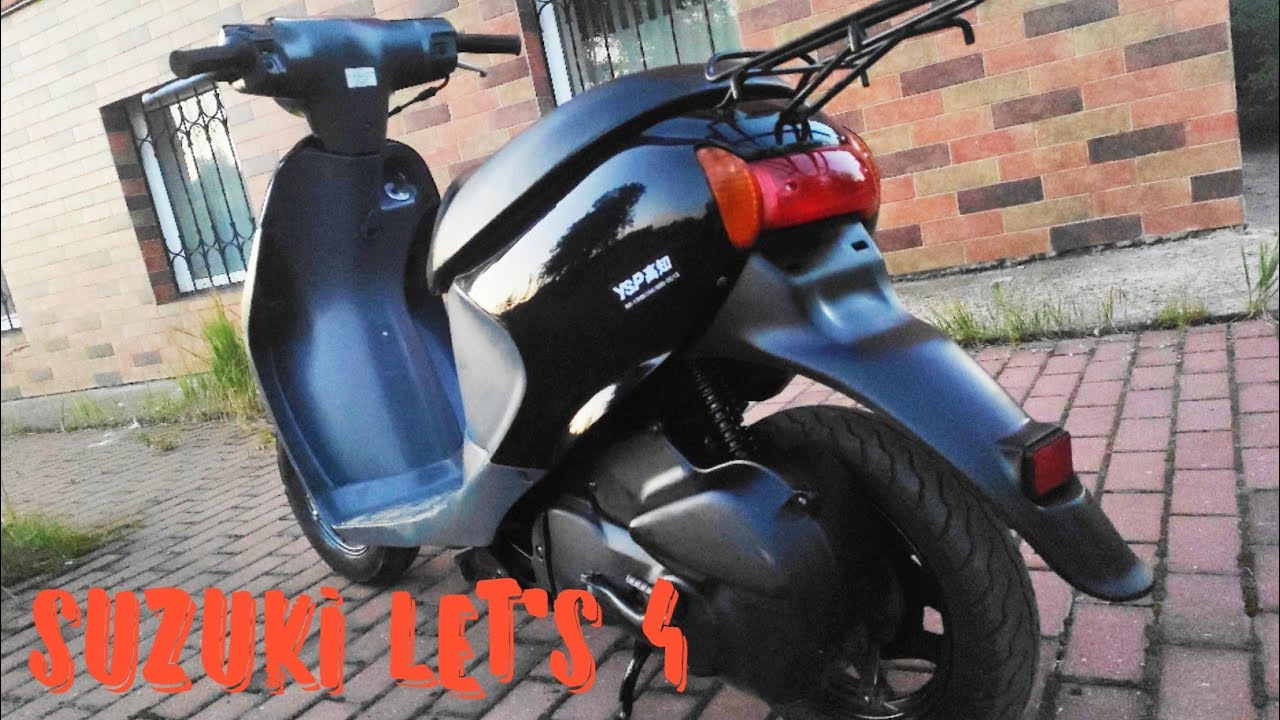 Обзор скутера Suzuki Let's 4 инжектор, без пробега по РФ, разгон и максималка
