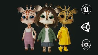Preview - GAME-READY 3D Character - Giraffe  Molly screenshot 5