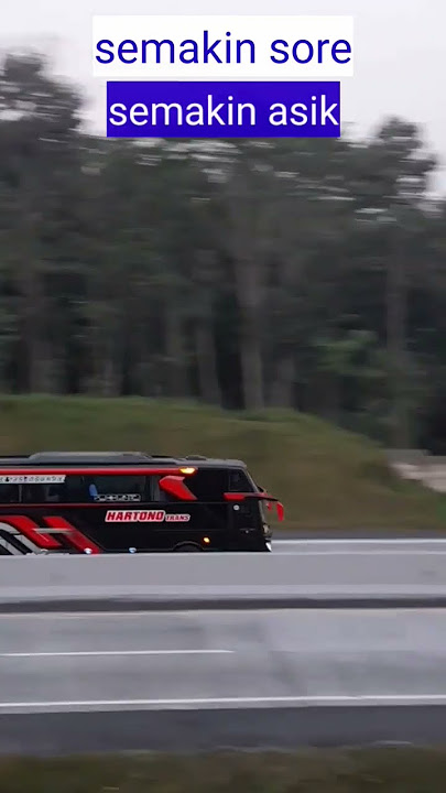 KONVOI ASIK..!.BUS HARTONO TRANS DI TOL #shorts