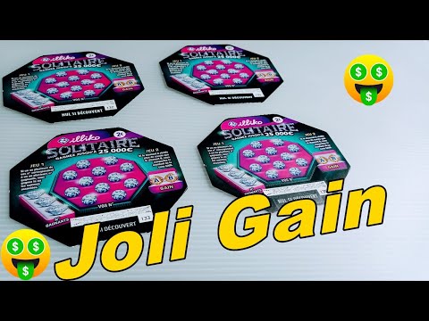 jeu du solitaire - GRATTAGE FDJ🍀🏆  👉 4 SOLITAIRE  avec  Joli Gain💸💸👏