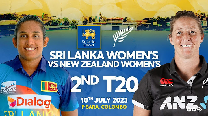 🔴 LIVE | 2nd T20I - New Zealand Women’s Tour of Sri Lanka 2023